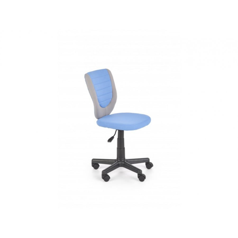 Pisarniški stol TOBI je vrtljiv in nastavljiv po višini. Barve: -siva/modra Dimenzija: - V:78/89 x G:51 x Š:43 cm Nosilnost: 80 kg