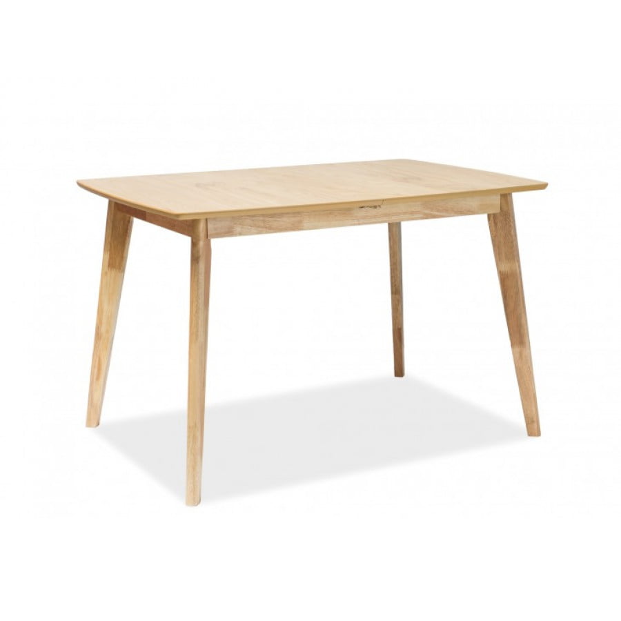 Raztegljiva miza HONEY vas bo navdušila v svojem skavdinavskem slogu. Mizna plošča je narejena iz MDF-a in furnirja, podnožje pe je leseno. Barva: - hrast