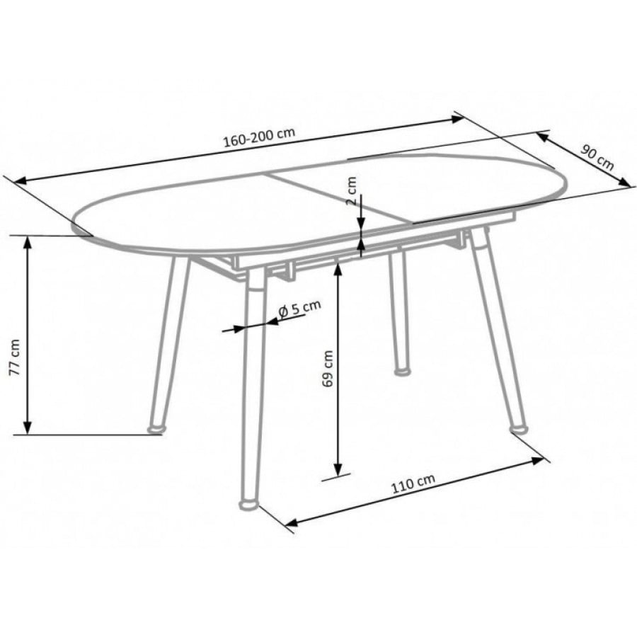 Moderna miza ILKA bo poživela vsako kuhinjo. Miza je kvalitetna, stabilna ter raztegljiva. Barva: - bela mat/hrast Dimenzije: -širina: 160-200cm -globina: