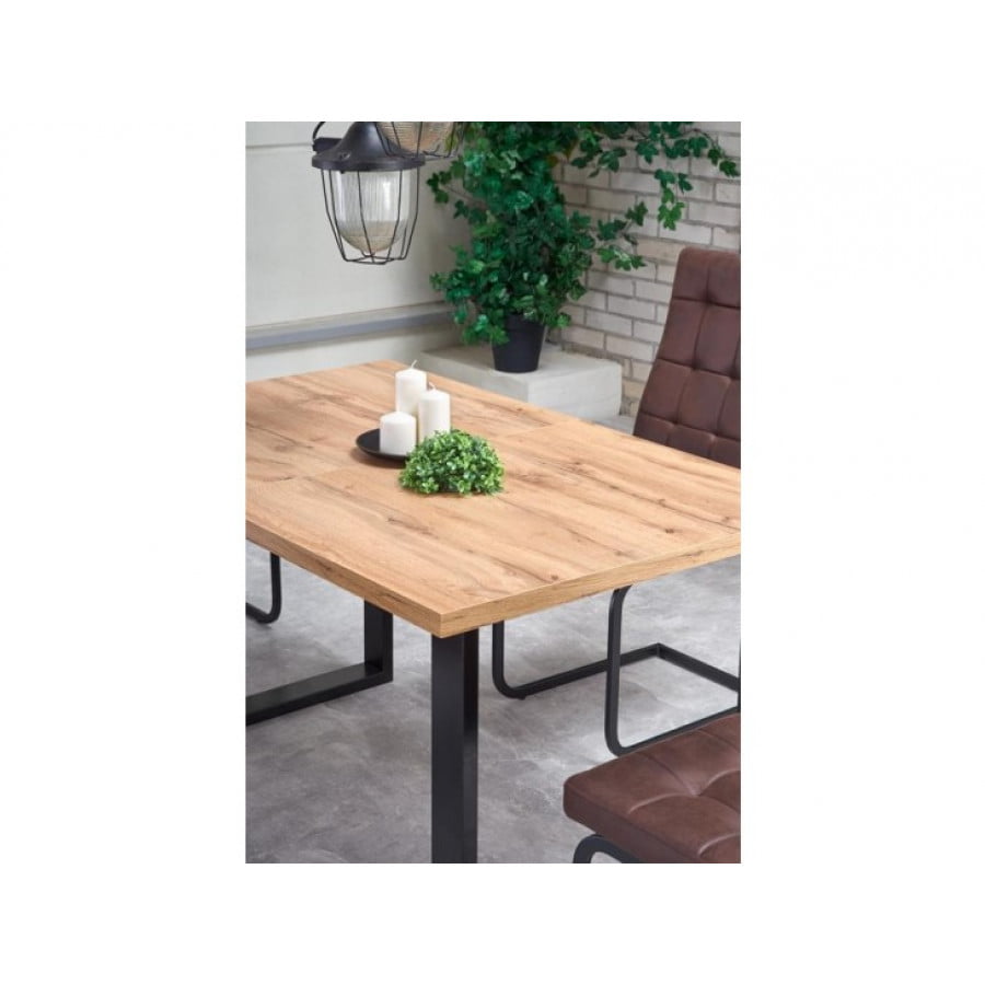 Raztegljiva miza MOVE je kakovostna, stabilna jedilna miza, ki se podaljša za 50 cm. Dimenzije: - D: 135/185 x G: 85 x V: 74 cm Material: - Laminirana