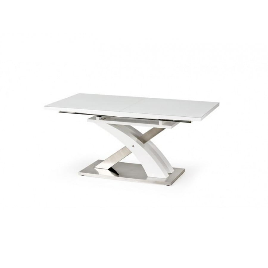 Raztegljiva miza SARDON1 je kakovostna miza iz kovine, stekla in MDF plošče. Sodobna in hkrati prefinjena oblika navdaja jedilni prostor z eleganco in