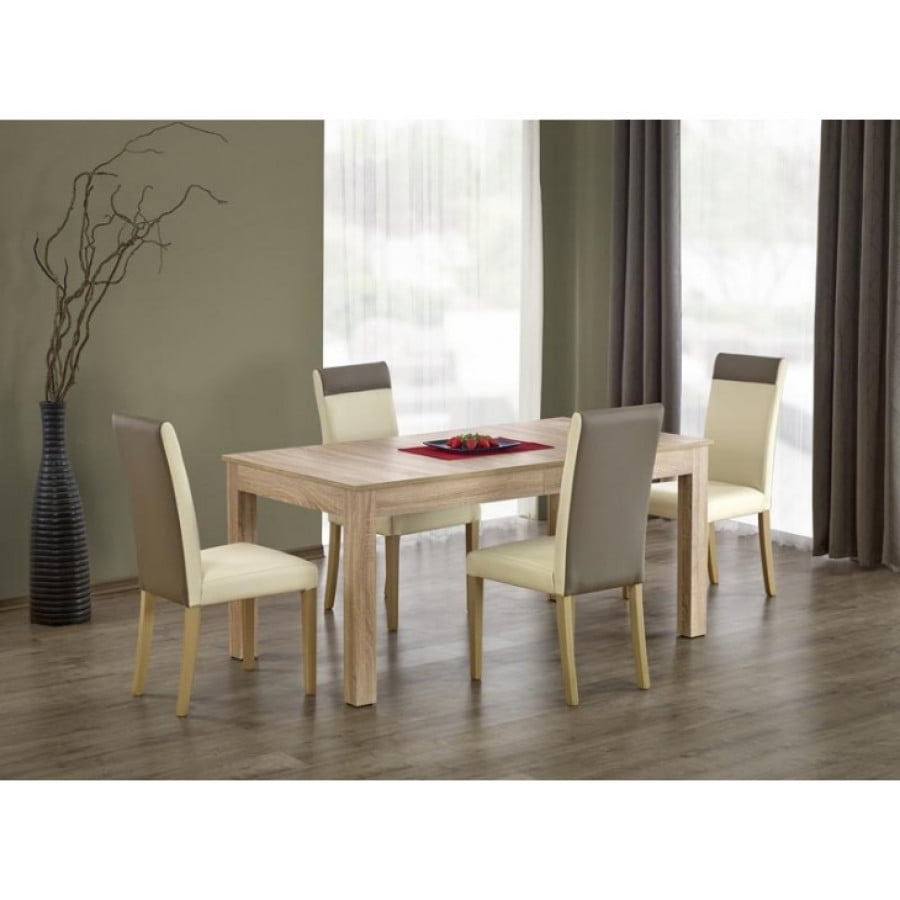 Raztegljiva miza SEVERINA sonoma je kakovostna jedilna miza, ki se lahko podaljša za kar 140 cm. V vašem domu nikoli več ne bo zmanjkalo prostora za obiske.