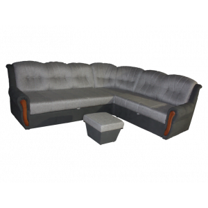 Klasična sedežna garnitura z lesenim dodatkom. Sedežna se raztegne v ležišče, pod dvosedom ima zaboj za shranjevanje stvari. Je zelo praktična in