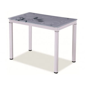 Moderna miza MIŠA 80x60 v kombinaciji kaljenega stekla in metala, bo prinesla svežino v vaš prostor. Dobavljiva v več barvah. Miza je narejena iz