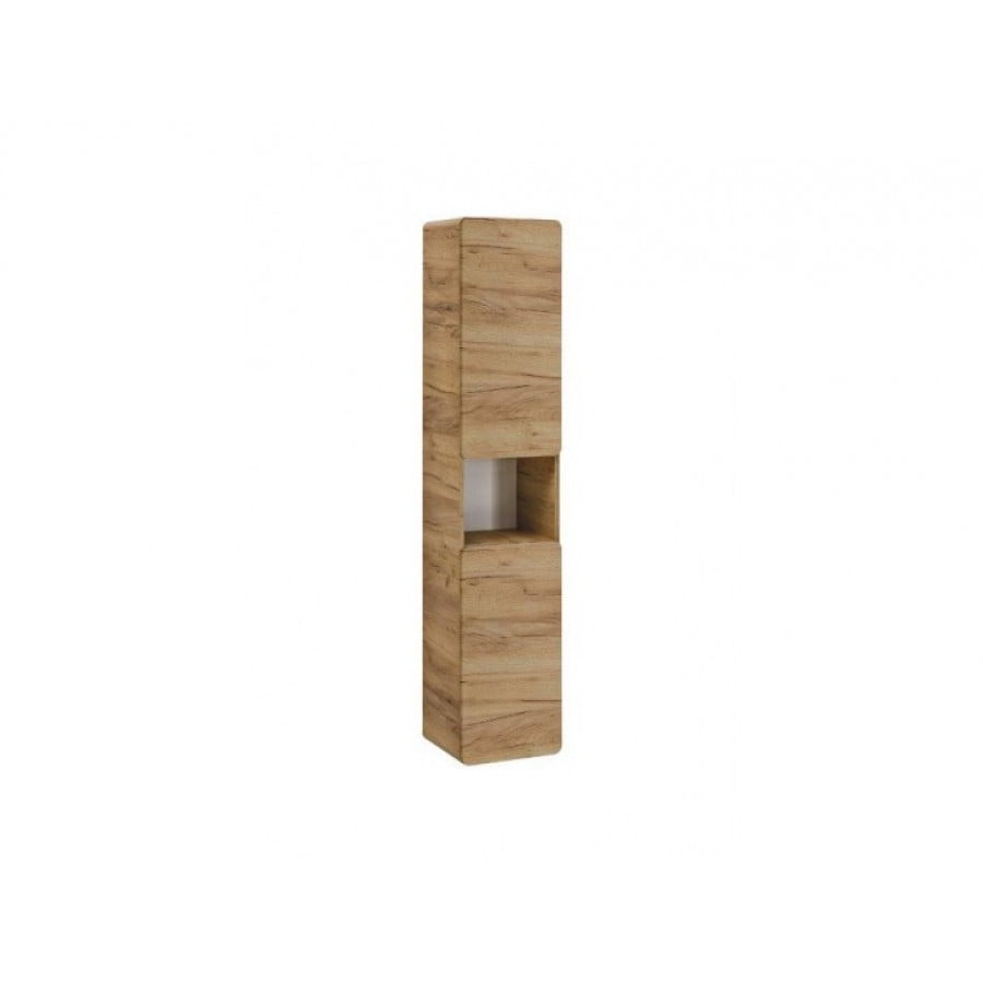 Kopalniški blok BUBA hrast je možno naročiti v kompletu (kopalniški bloki BUBA hrast) ali pa po posameznih elementih po vaši izbiri. Visoka omara BUBA