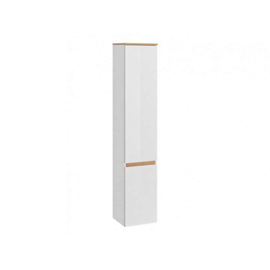 Iz posameznih elementov serije LATINA si lahko sestavite kopalniški blok po lastnih željah. Visoka omara LATINA 35D je eleganten kos pohištva za vašo