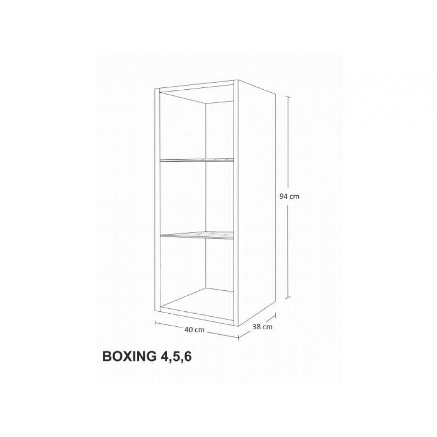 Regal BOX11 bela je prostoren in praktičen, z umirjenim šarmom se preprosto zlije v vaš dnevni prostor. Barve: -bela mat/bela visoki sijaj Dimenzije: D: 134