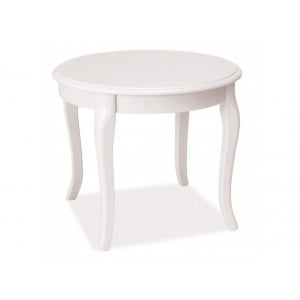 Klasično oblikovana klubska mizica MONACO MINI je zelo kvalitetna in stabilna. Mizna plošča je narejena iz MDF-a in furnirja, podnožje mizne plošče pa je