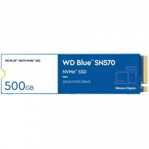 WD 500GB SSD BLUE SN570 3D M.2 2280 NVMe - Ta zmogljiv NVMe SSD zagotavlja do 5 kratno hitrost našega najboljšega SATA SSD diska