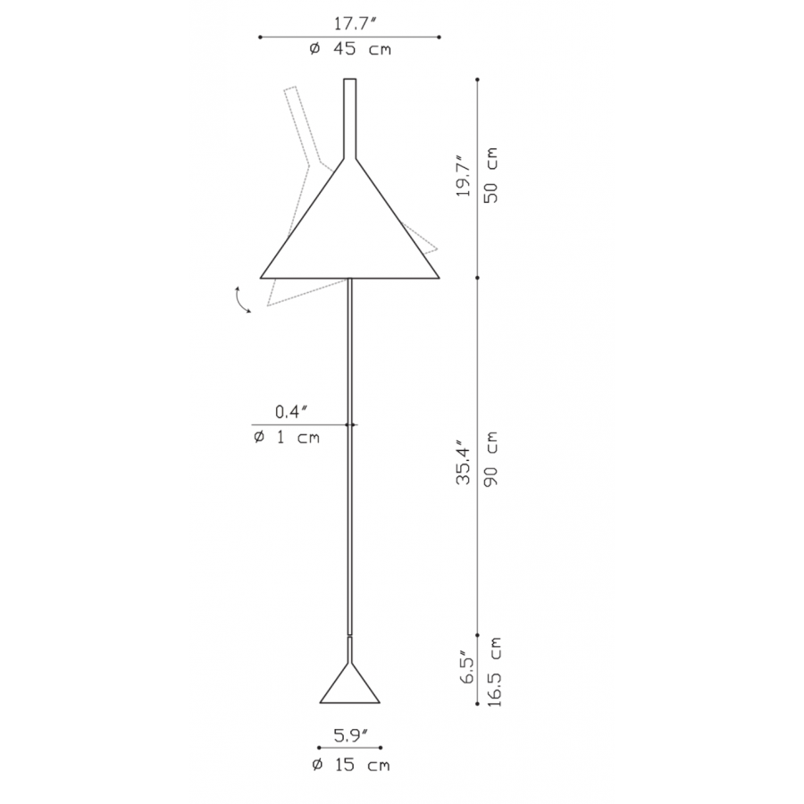 Svetilka talna Funnel