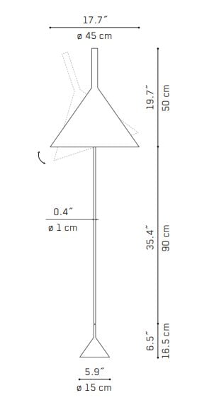 Svetilka talna Funnel