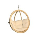 Leseni viseči stol Swing Cream