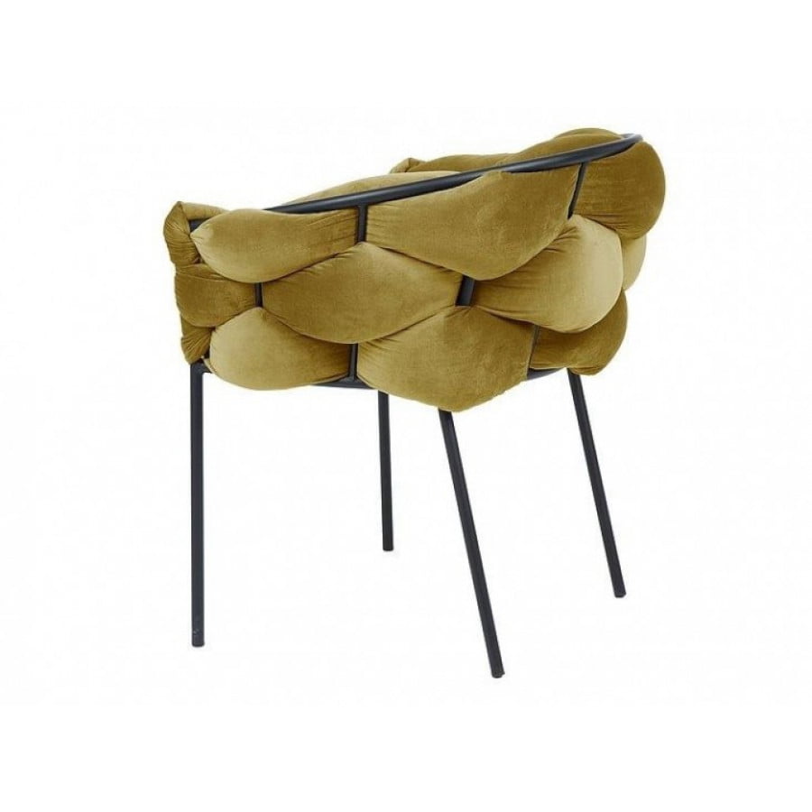 Kuhinjski stol NORDI je narejen iz udobnega materiala. Noge so iz kovine, sedišče pa iz udobne tkanine podobne žametu. Dostopen je v rumeni barvi. Material: