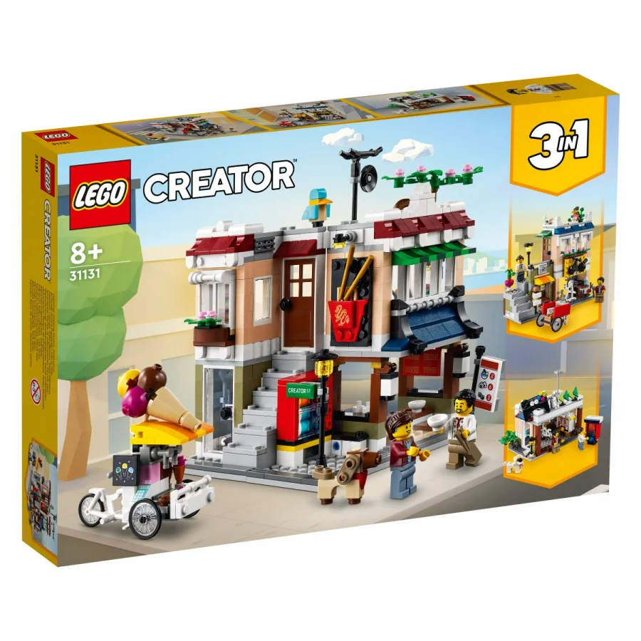 Lego® Creator 31131 Restavracija s hitro azijsko hrano - Pripravi se na razburljiv izlet v mestno središče! Uživaj v slastnem obroku v restavraciji s hitro