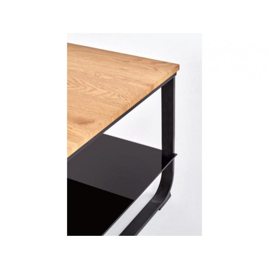 Moderna klubska mizica ALENKA, narejena iz kovine, laminirane mizne plošče in stekla. Klubska mizica Alenka je kvalitetna ter stabilna in primerna za vsako