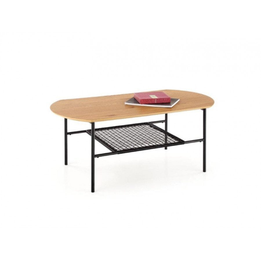 Moderna klubska mizica VALA, narejena iz kovine, laminirane mizne plošče in ratana. Klubska mizica Vala je kvalitetna ter stabilna in primerna za vsako