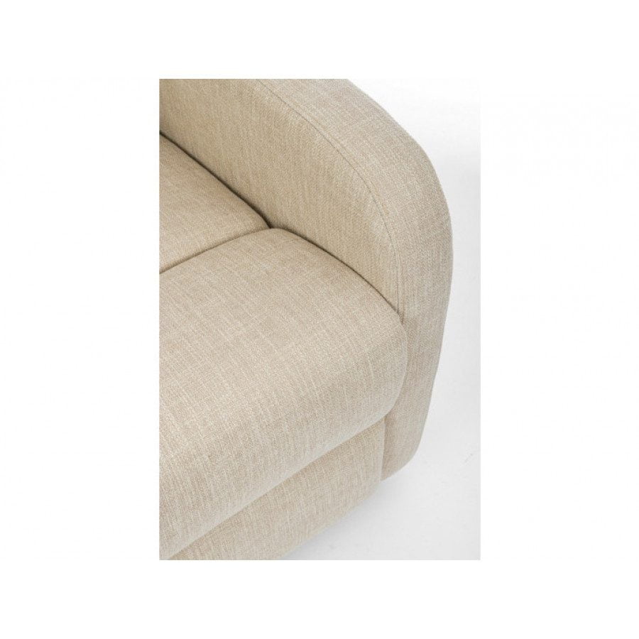 Fotelj IRIS TEXT bež ima strukturo iz kovine in vezanega lesa, oblečen je v tkanino. Material: - Tkanina - Kovina Barva: - Bež Dimenzije: širina: 67,5cm