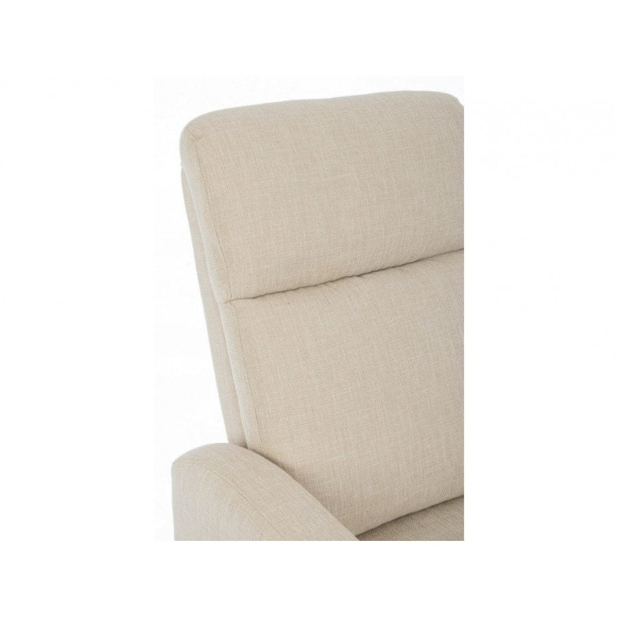 Fotelj IRIS TEXT bež ima strukturo iz kovine in vezanega lesa, oblečen je v tkanino. Material: - Tkanina - Kovina Barva: - Bež Dimenzije: širina: 67,5cm