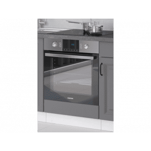 Kuhinjski blok ILONA 250 cm je dobavljiva v sivi barvi. Debelina delovnega pulta je 28 mm. Kuhinja je izdelana iz oplemenitenih ivernih plošč debeline 16 mm
