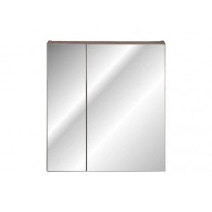 Omarica z ogledalom KELLY 60 je narejena iz kvalitetne laminirane plošče. Omarica z ogledalom optično poveča prostor in zagotovi dodaten prostor za