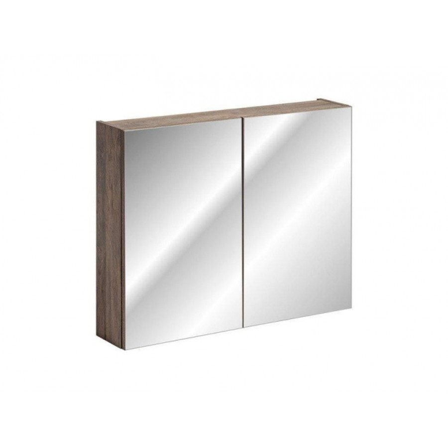 Omarica z ogledalom KELLY 80 je narejena iz kvalitetne laminirane plošče. Omarica z ogledalom optično poveča prostor in zagotovi dodaten prostor za