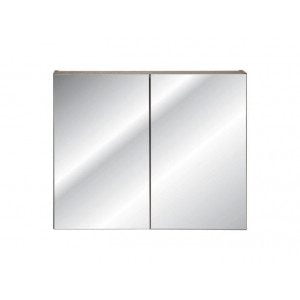 Omarica z ogledalom KELLY 80 je narejena iz kvalitetne laminirane plošče. Omarica z ogledalom optično poveča prostor in zagotovi dodaten prostor za