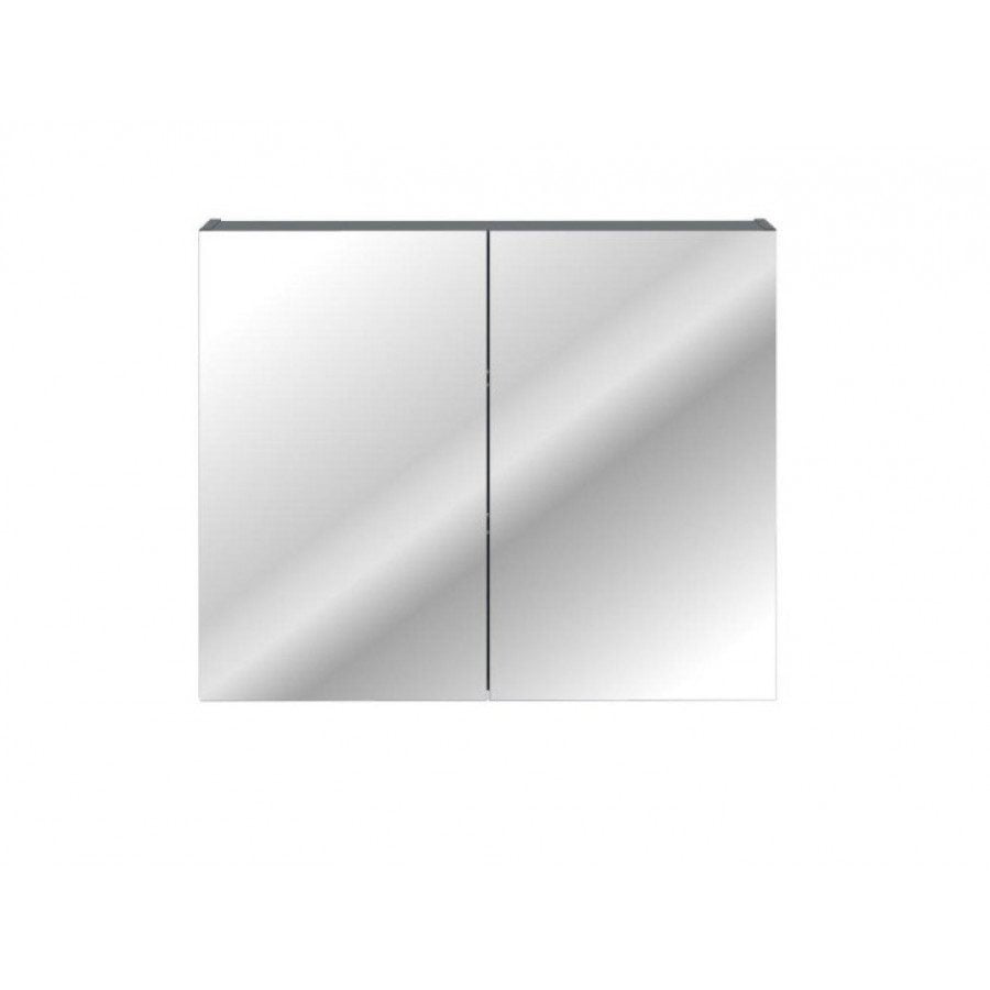 Omarica z ogledalom MORNAR 80 je narejena iz kvalitetne laminirane plošče. Ima mehko zapiranje vrat ter steklene police v notranjosti. Material: - Laminirana
