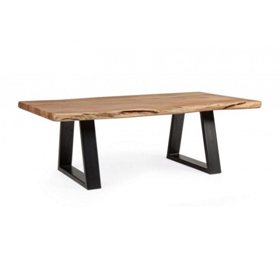 Jedilna miza ARTUR 115X65 ima top iz lesa, jeklene noge. Ker je les ročno oblikovan lahko pride do različnih oblik in velikosti. Material: - Akacijev les -
