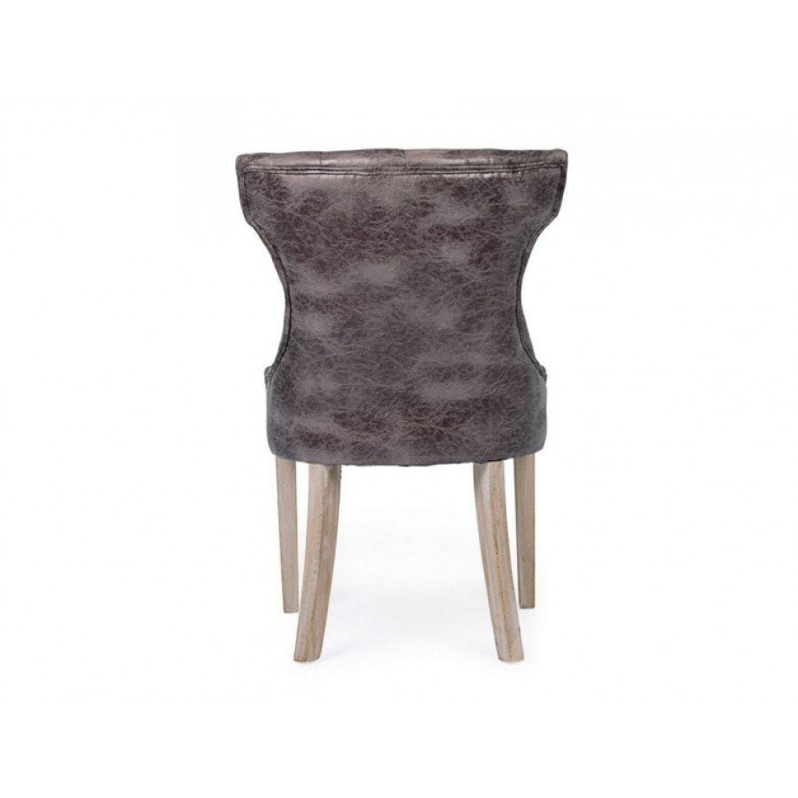 Jedilni stol AZELIA rjava ima strukturo iz lesa, sedež in naslon pa sta oblečena v tkanino (40% poliester, 30% bombaž ter 30% len). Material: - Les -