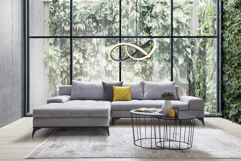 Kotne sedežne garniture s počivalnikom