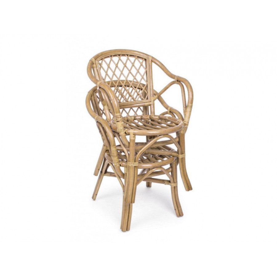 Vrtna stolica ATHINA NEW je narejena iz ratana. Blazine je iz poliestra s snemljivo prevleko. Priporočljivo je da se ne izpostavlja neposredno na sonce ali