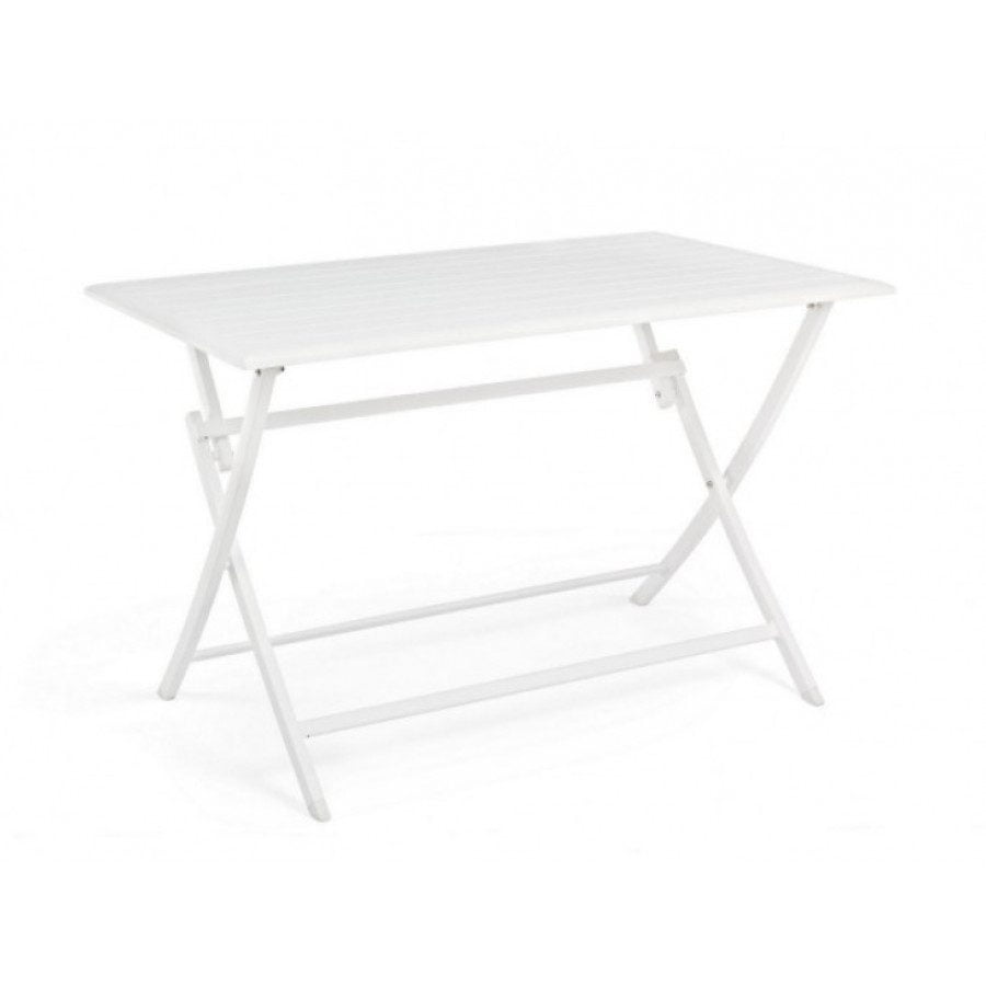 Vrtna zložljiva miza ELIN 110X70 LH30 bela je narejena iz aluminija, prašno barvan (poliester). Material: - Aluminij Barva: - Bela Dimenzije: širina: 110cm