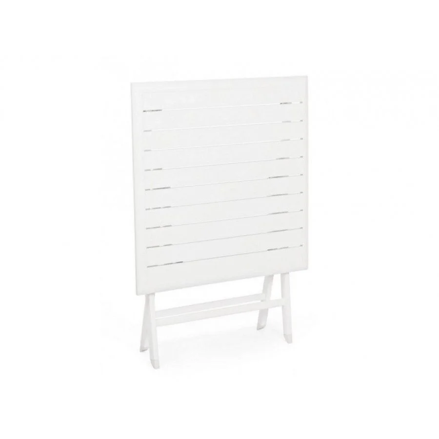 Vrtna zložljiva miza ELIN 70X70 LH30 bela je narejena iz aluminija, prašno barvan (poliester). Material: - Aluminij Barva: - Bela Dimenzije: širina: 70cm