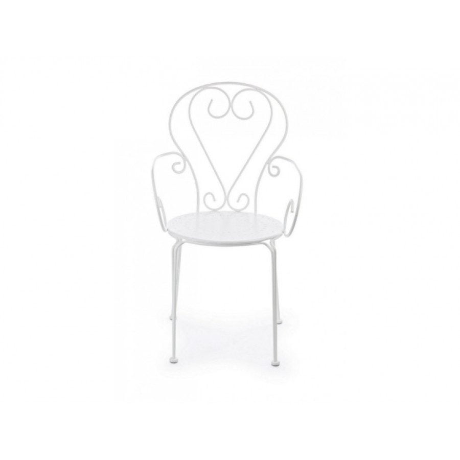 Vrtni stol ETIENNE bela je narejen iz jekla in ima mat zaključek. Material: - Jeklo Barve: - Bela mat Dimenzije: širina: 49cm globina: 49cm višina: 89cm