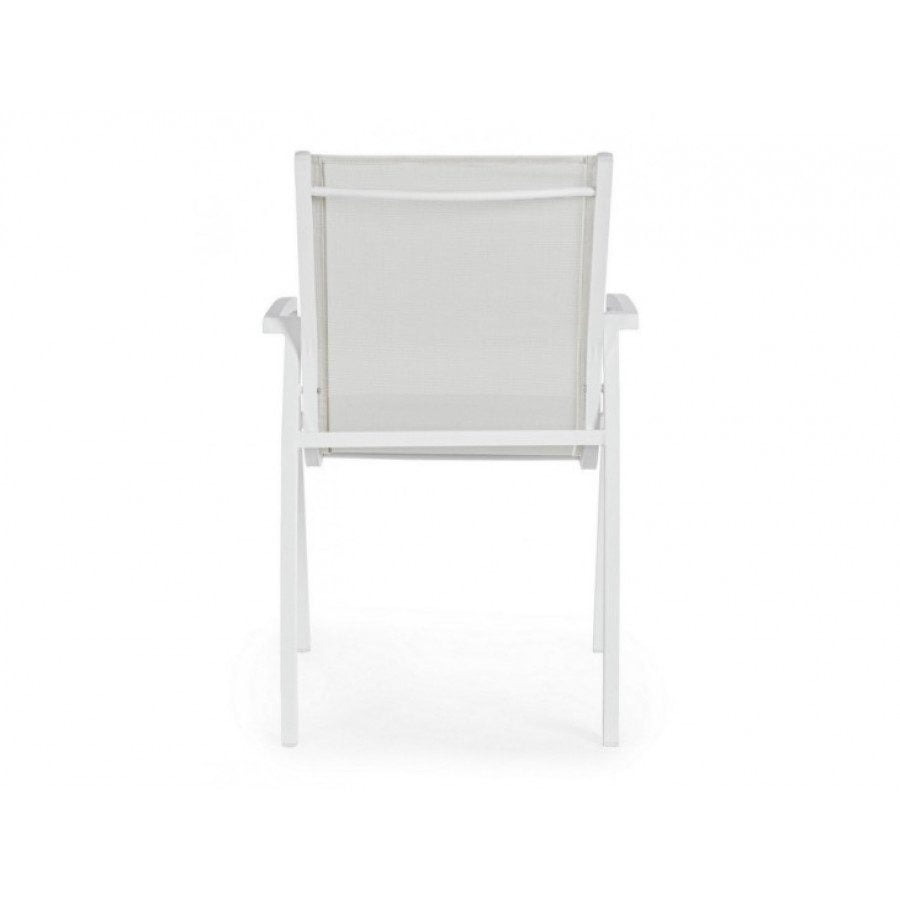 Vrtni stol HILLA CLOUD LD30 bela je naerjen iz aluminija in je prašno barvan (poliester). Sedež ter hrbet sta iz tekstila. Material: - Aluminij - Tekstil