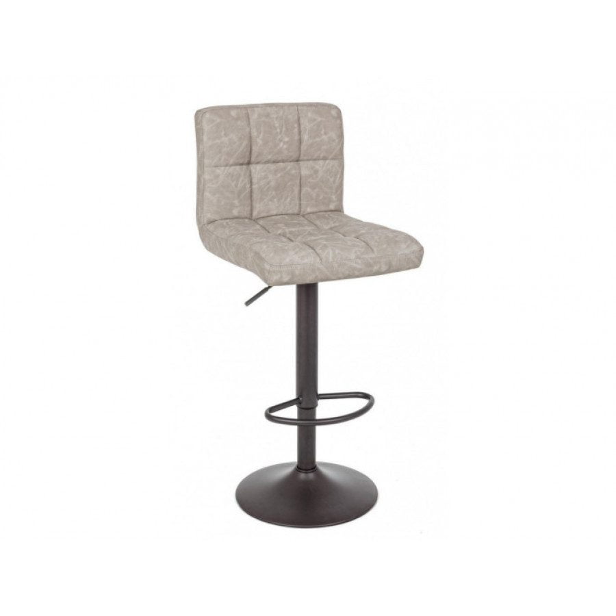 Barski stol GREYSON VINT svetlo siva ima okvir iz kovine, sedalni del je iz poliuretanske pene ki ima čez umetno usnje. Material: - Umetno usnje -