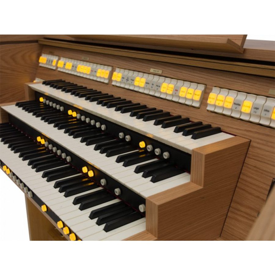 CHORUM 90 sakralne orgle VISCOUNT - Chorum 90 so 3-manualne orgle z 32-notnimi pedali, 47 registri in 4 orkestrskimi glasovi. Orgle so vgrajene v čudovito,