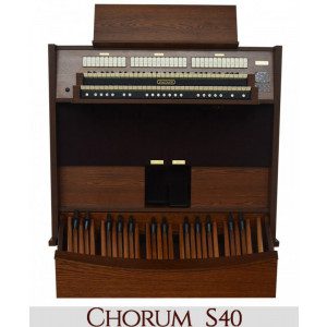 CHORUM S40 digitalne sakralne orgle Viscount - Orgle Viscount CHORUM S 40  z dvema manualoma, 31 glasovi in ​​priročno razporeditvijo registrov omogoča