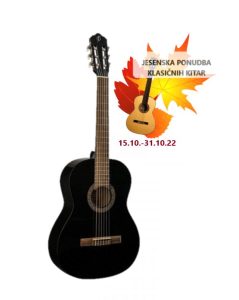 Kitara klasična FLIGHT C 120 BK - Klasična kitara FLIGHT C-120 BK 4/4 je popolna tako za učenje v glasbeni šoli kot za samostojno igranje doma. Posebnost