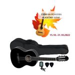 Kitarski set: koncertna kitara 3/4 s torbo, uglaševalcem in drsalicami GEWApure - Klasična kitara GEWAPURE, v velikosti 3/4. Izredno lep in poln zvok.