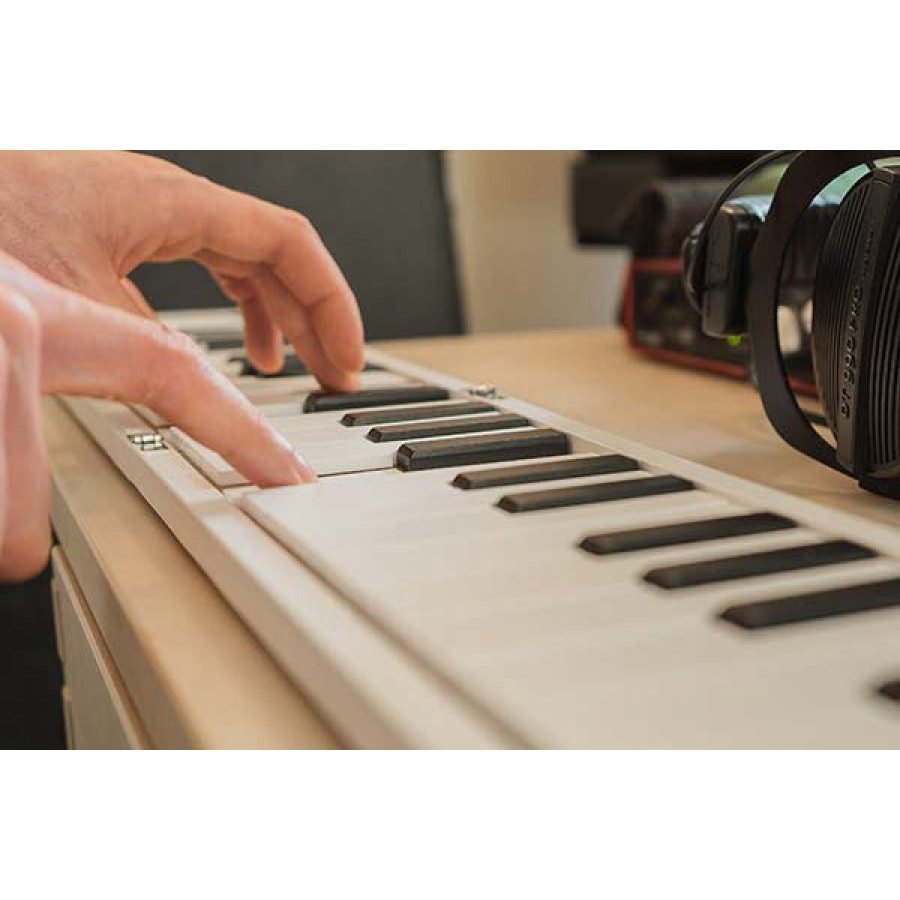 Prvi zložljivi pianino, ki ga preprosto zložite in spravite v torbo ter neseta kamor koli in