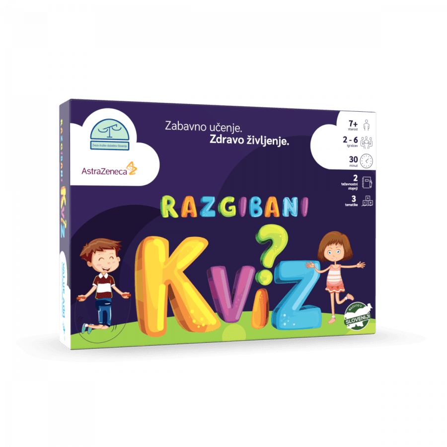 Razgibani kviz je zabavna, poučna in aktivna igra za otroke, v kateri dve ekipi tekmujeta v odgovarjanju na zastavljena vprašanja. Ena ekipa zastavi