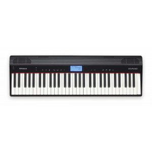 ROLAND GO:PIANO61 - Imeniten prenosni klavir s pravimi klavirskimi tipkami in Ivory touch otipom tipk. Vsebuje: