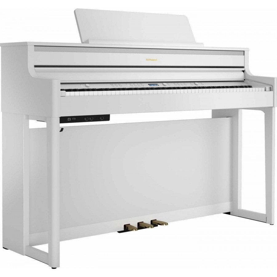 Roland HP 704 WH električni klavir - HP 704 WH električni klavir Roland – vrhunska oblika in pristen klavirski zvok  z avdio sistemom in štirimi
