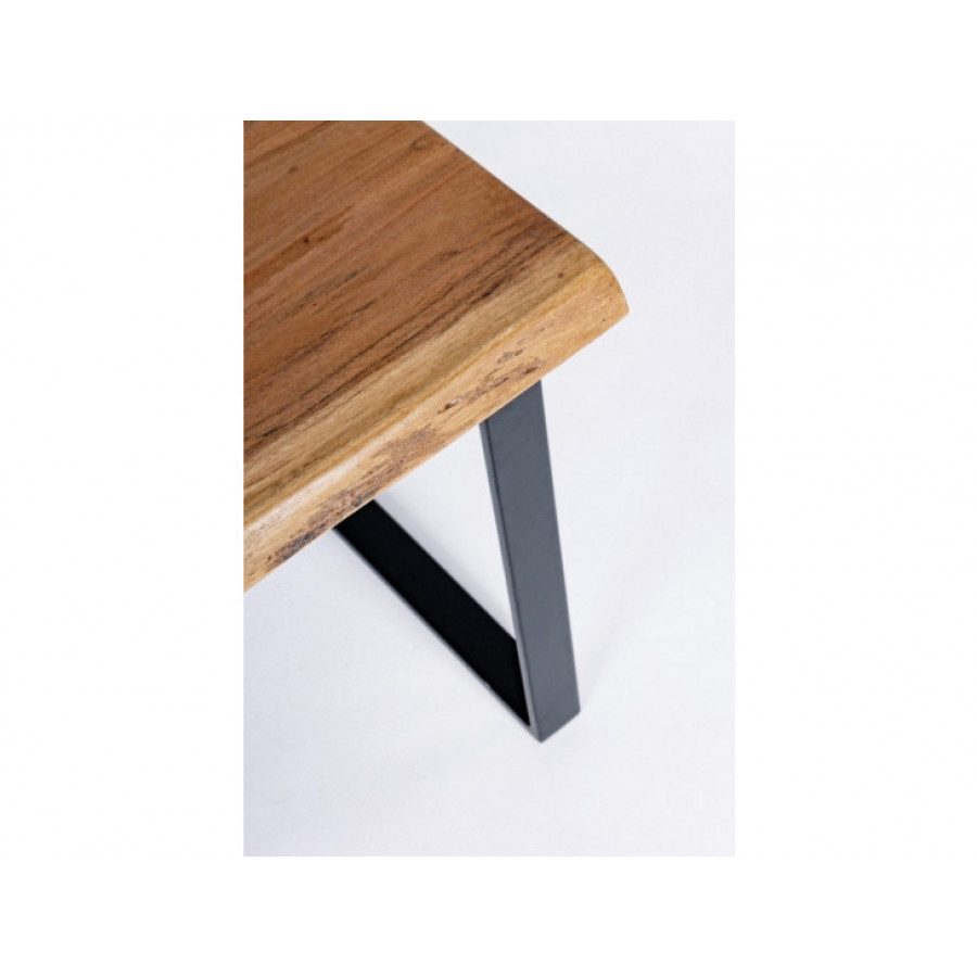 Set2 klubskih miz ARTUR ima top iz lesa, jeklene noge. Ker je les ročno oblikovan lahko pride do različnih oblik in velikosti. Material: - Akacijev les -