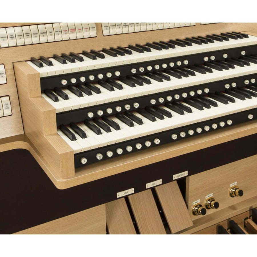 SONUS 60 digitalne sakralne orgle - SONUS 60 so 3 manualne orgle z 32 notnim pedali in 60 registrskimi zvoki, od katerih lahko pri vsakem izberemo na stotine