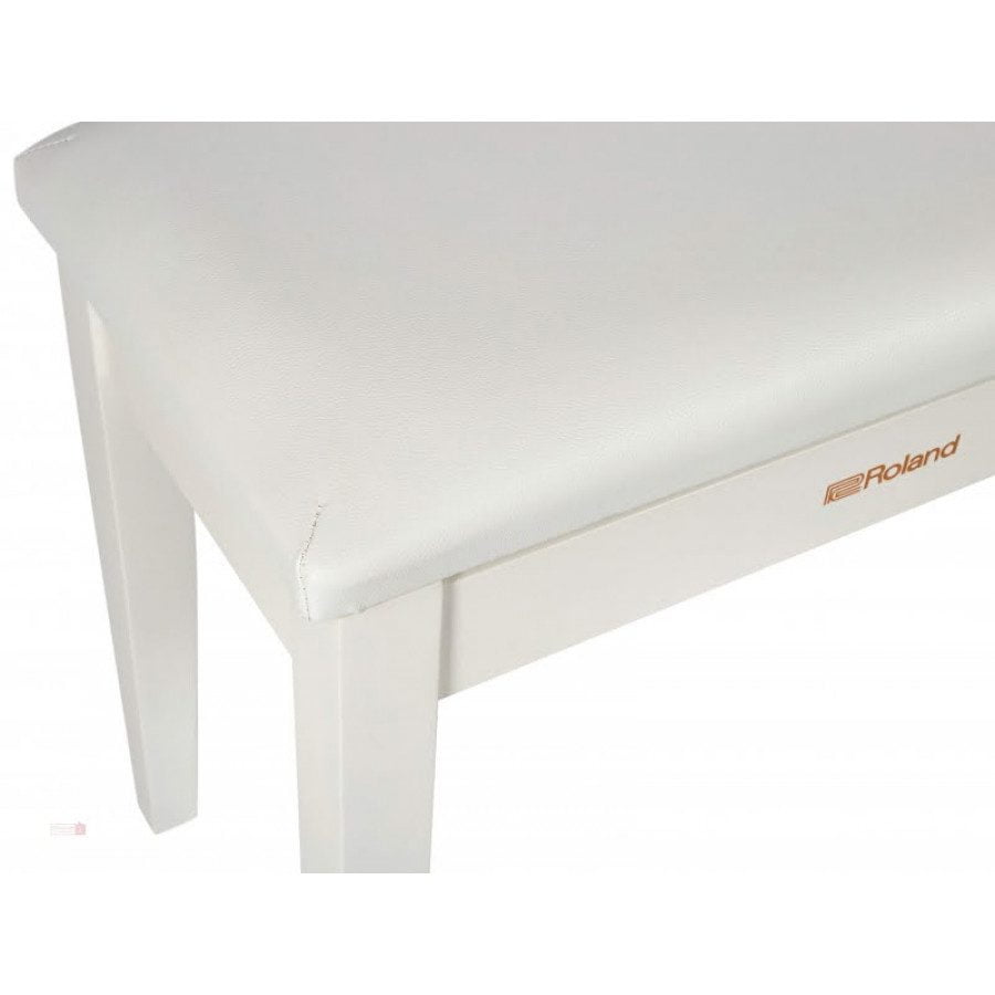 stol kavirski ROLAND RPB 100 WH - Klavirski stol s predalom za shranjevanje not in zvezkov. Sedalo iz imitacije usnja. Na voljo v beli mat barvi.