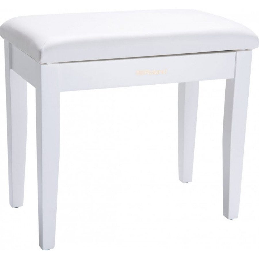 stol kavirski ROLAND RPB 100 WH - Klavirski stol s predalom za shranjevanje not in zvezkov. Sedalo iz imitacije usnja. Na voljo v beli mat barvi.