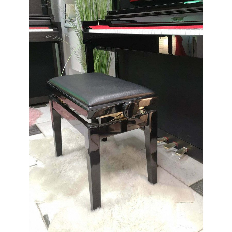 Stol klavirski ROLAND RPB 200 PE- črni visoki sijaj - Klavirski stol z dvižnim mehanizmom Roland uvrščamo v višji razred klavirskih stolov; predvsem ga