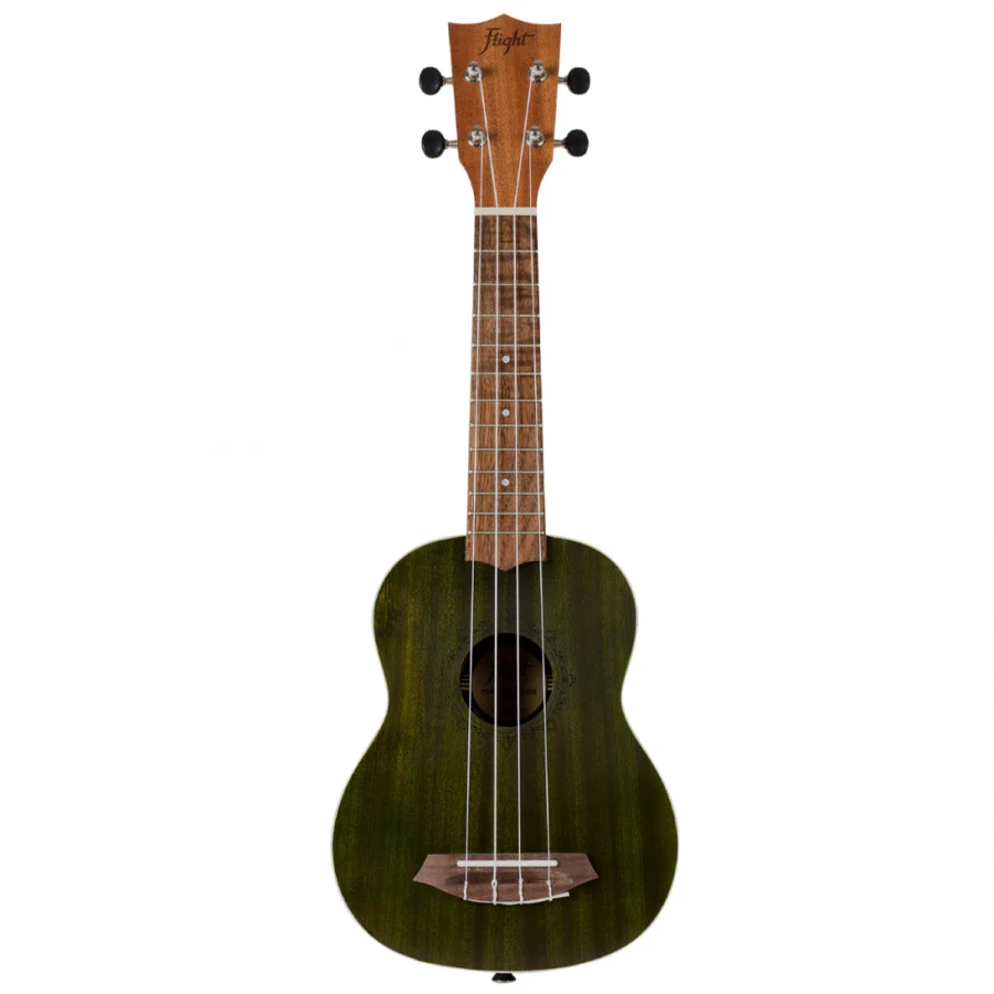 Ukulele Flight NUS 380 JADE s torbo - Priljubljene sopranske ukulele proizvajalca FLIGHT - tokrat v temno olivno zeleni barvi. Priložena je torba.